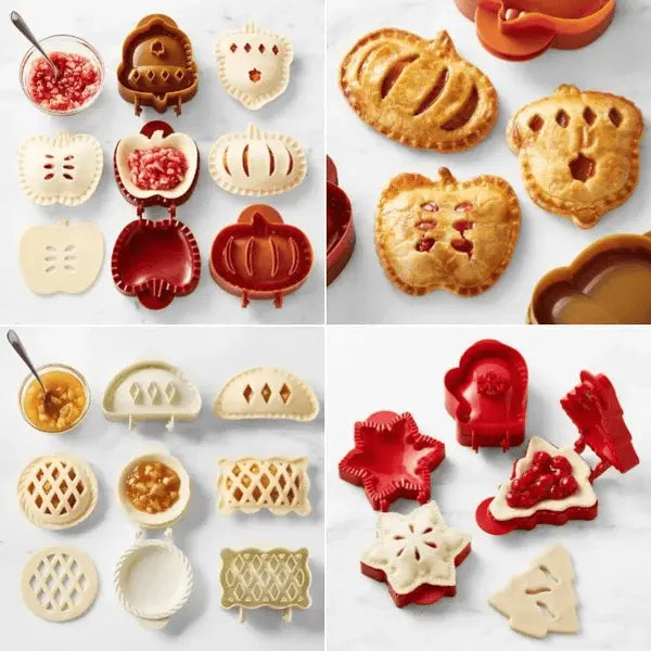 Set saisonaler Hand Pie Formen – Klappbare Kunststoffformen für einfaches Backen Mivoza Deutschland