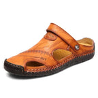 Herren-Sandalen Leder mit Klettverschluss