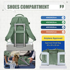 Rucksack 40x20x25 cm – Handgepäck für Flugzeug und Laptop