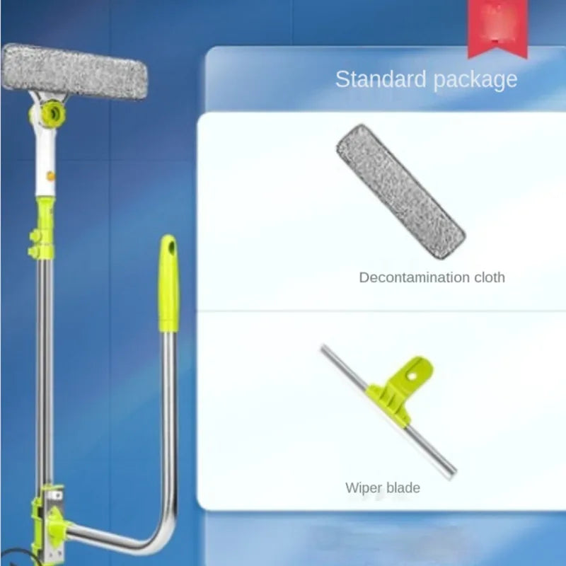 Window cleaner with telescopic handle – Safely reach every pane
