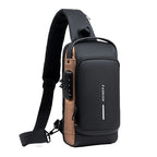 Crossbody-Bag mit USB-Anschluss & Zahlenschloss – Diebstahlsicher