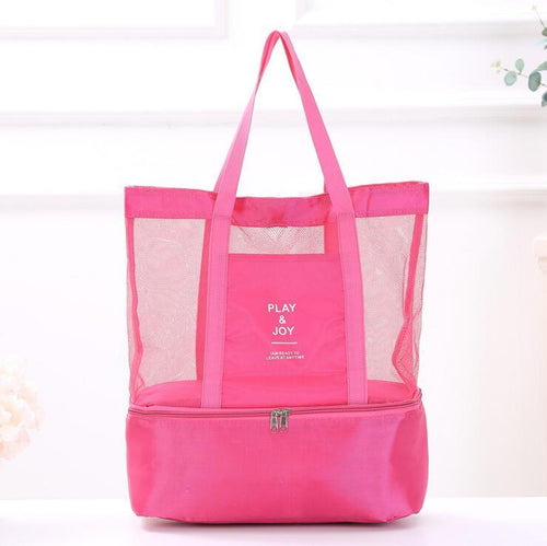 2-in-1-Strandtasche mit isoliertem Kühlfach