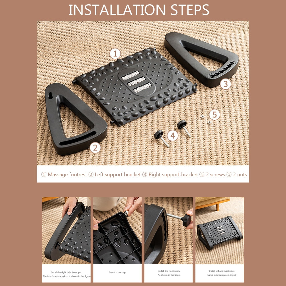Footrest with Massage Function – Ergonomic Support