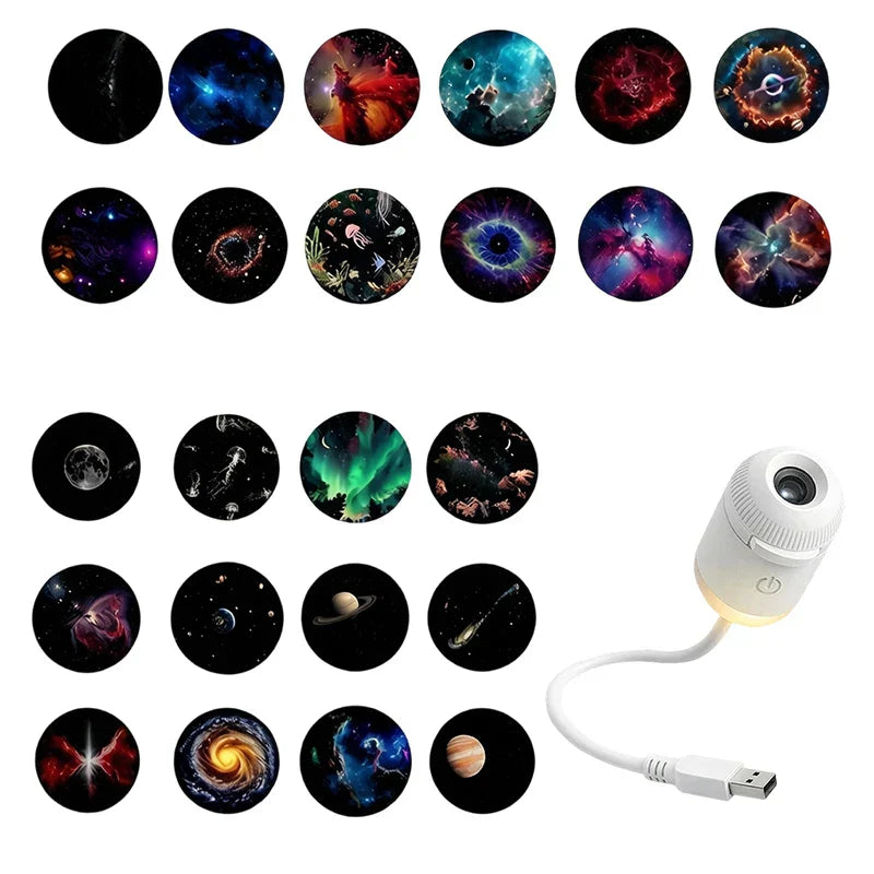 Galaxy Projektor mit Nachtlicht – 2-in-1 LED Sternenhimmel