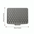 Silicone Drip Mat with Drainage Channel for the Kitchen