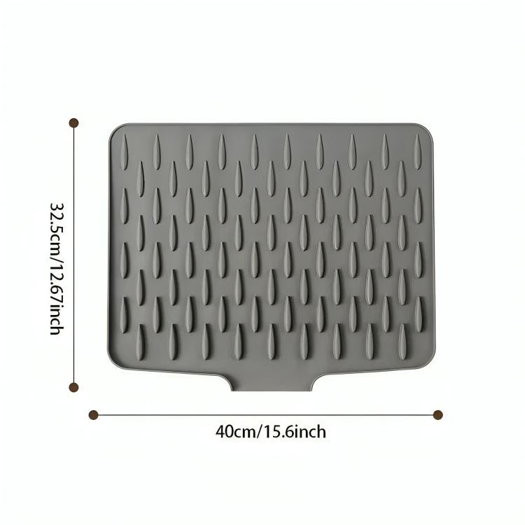 Silicone Drip Mat with Drainage Channel for the Kitchen
