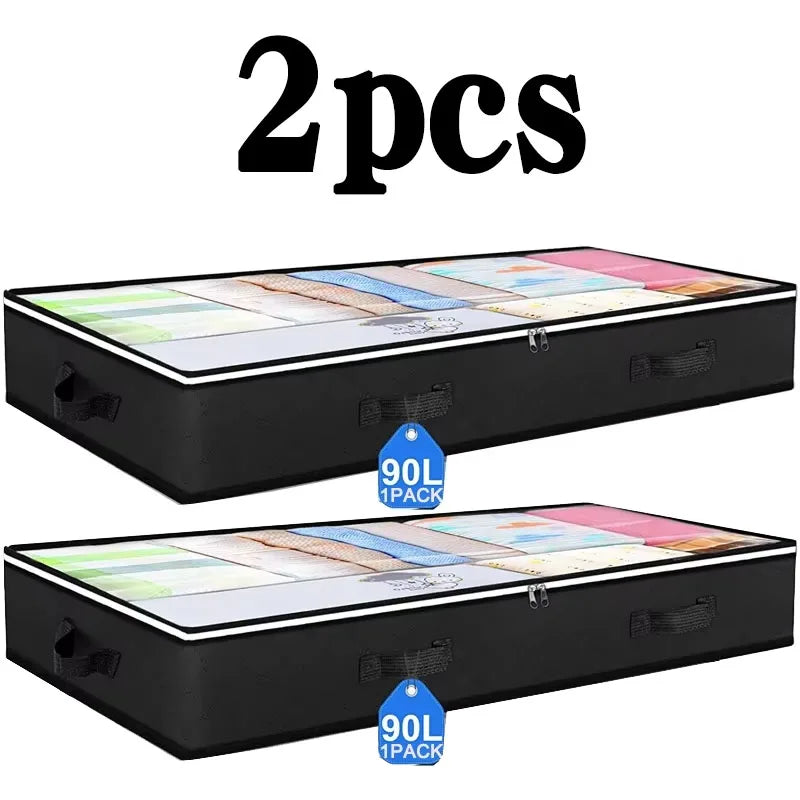 Underbed Storage Bags – Space-Saving & Foldable (Set of 2)