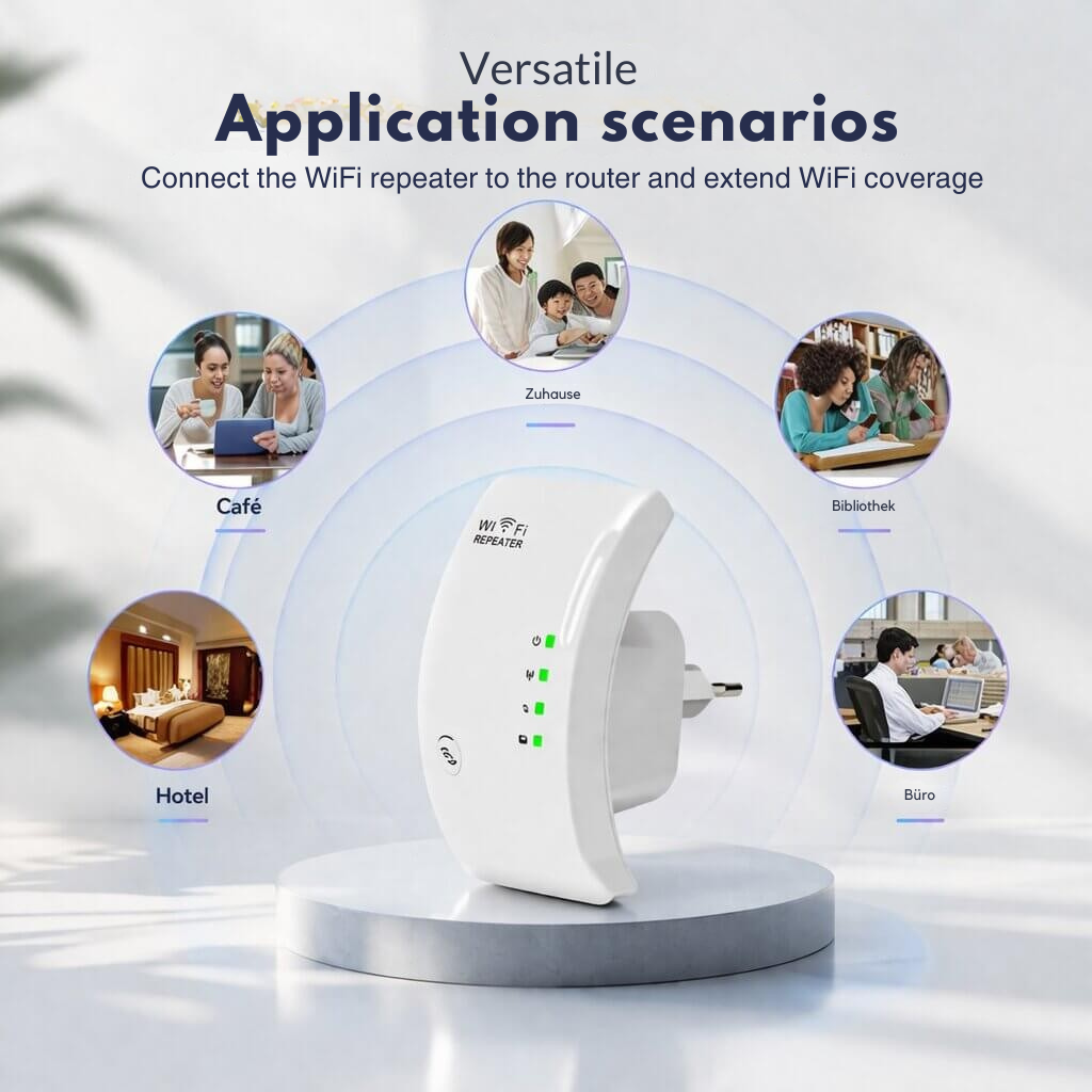 WLAN-Repeater zur Signalverstärkung mit Plug & Play