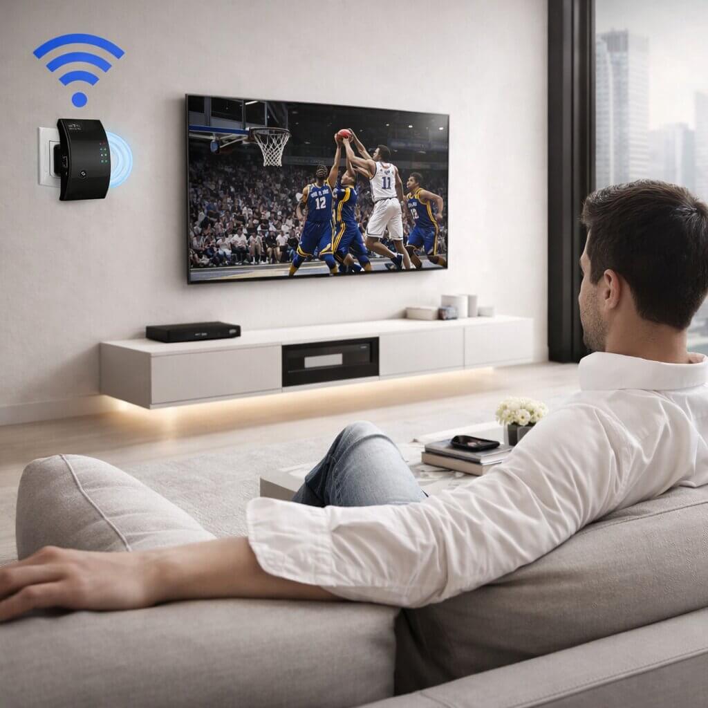 WLAN-Repeater zur Signalverstärkung mit Plug & Play