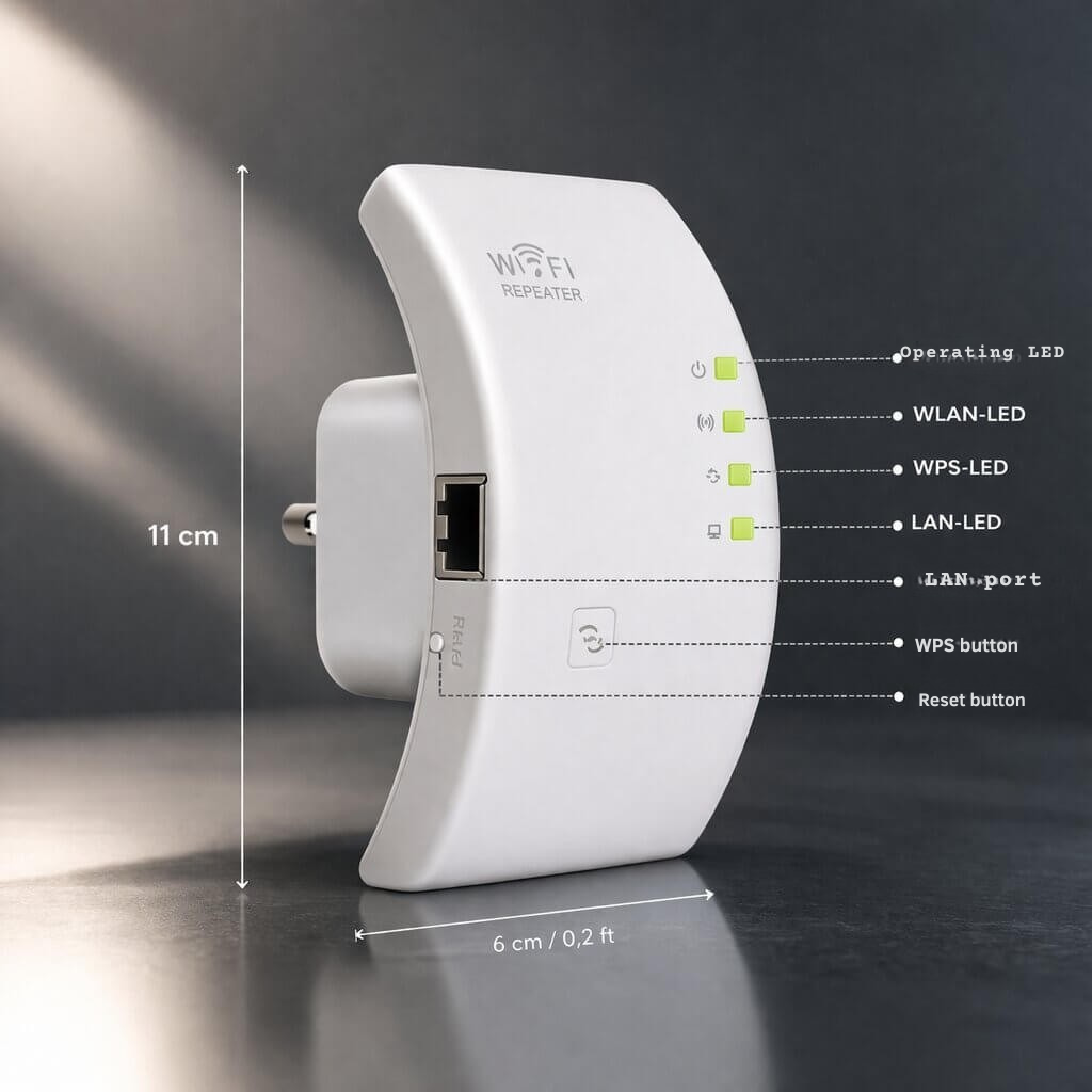 WLAN-Repeater zur Signalverstärkung mit Plug & Play