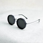 Retro Sonnenbrille mit UV400-Schutz – Runde Gläser
