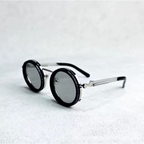 Retro Sonnenbrille mit UV400-Schutz – Runde Gläser