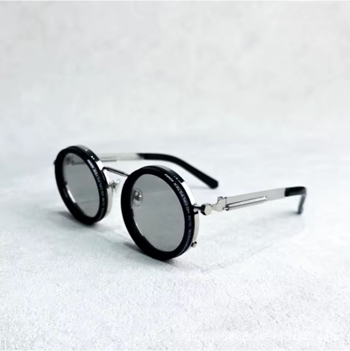Retro Sonnenbrille mit UV400-Schutz – Runde Gläser