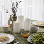 LED-Kerzen Set 3-teilig mit Touch-Funktion geriffelt