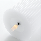 LED-Kerzen Set 3-teilig mit Touch-Funktion geriffelt