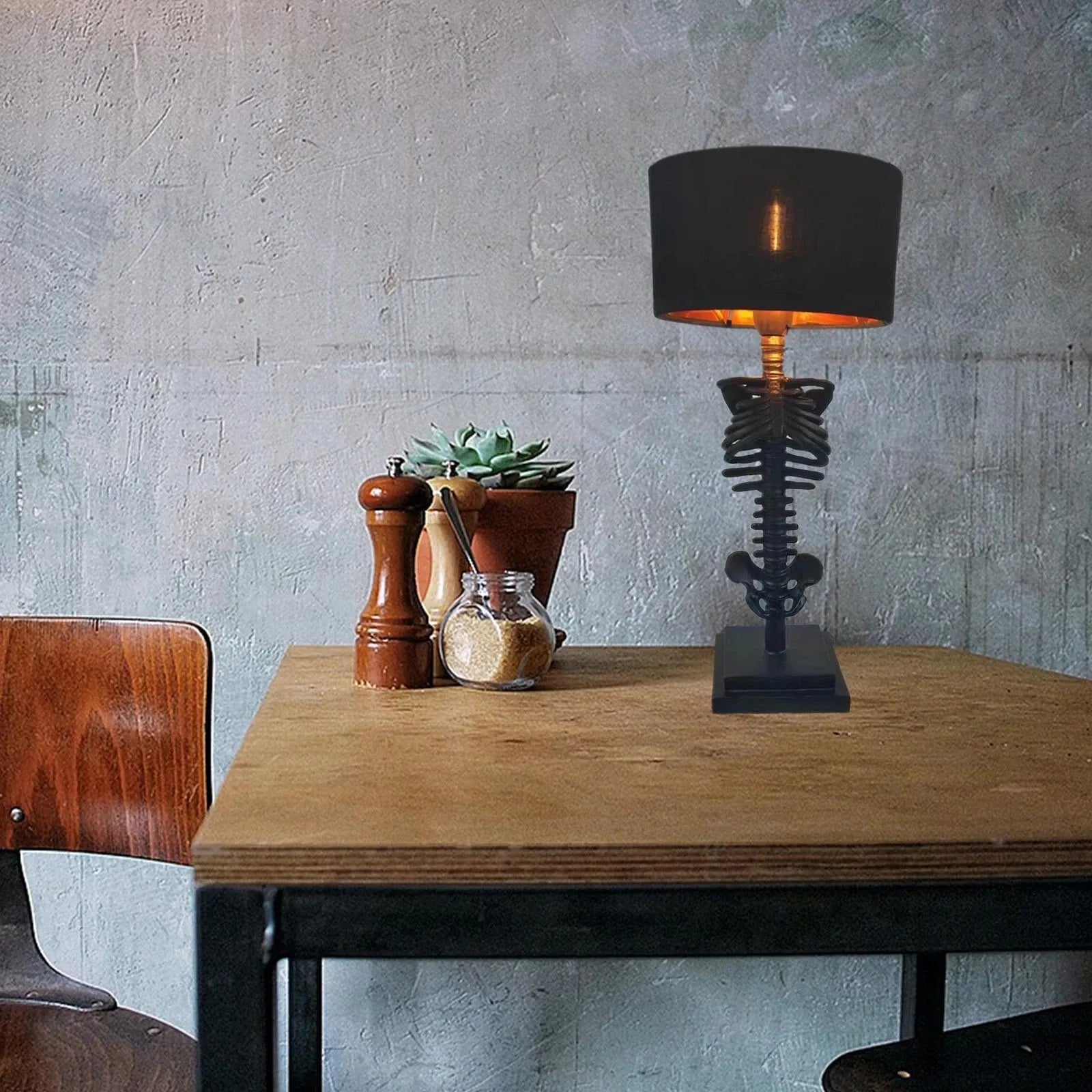 Gothic Skelett Tischlampe -   Mivoza Deutschland