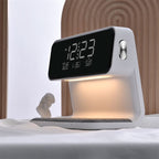 Bedside Lamp with Wireless Charging Station and Alarm Clock