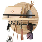 Wandorganizer rund mit Schlüsselhaken und Ablageflächen