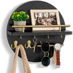 Wandorganizer rund mit Schlüsselhaken und Ablageflächen
