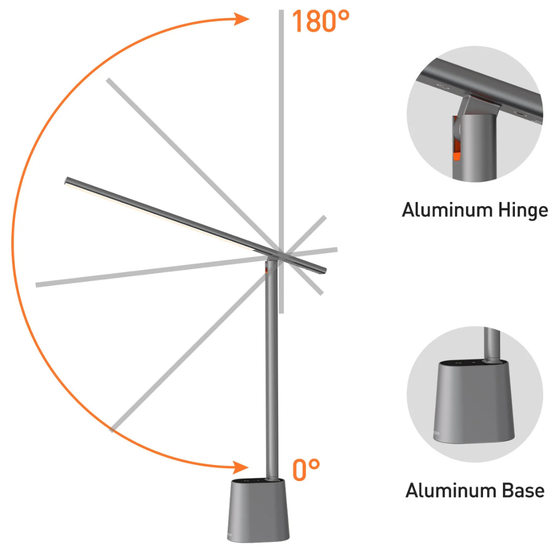 Dimmable LED Desk Lamp with Battery