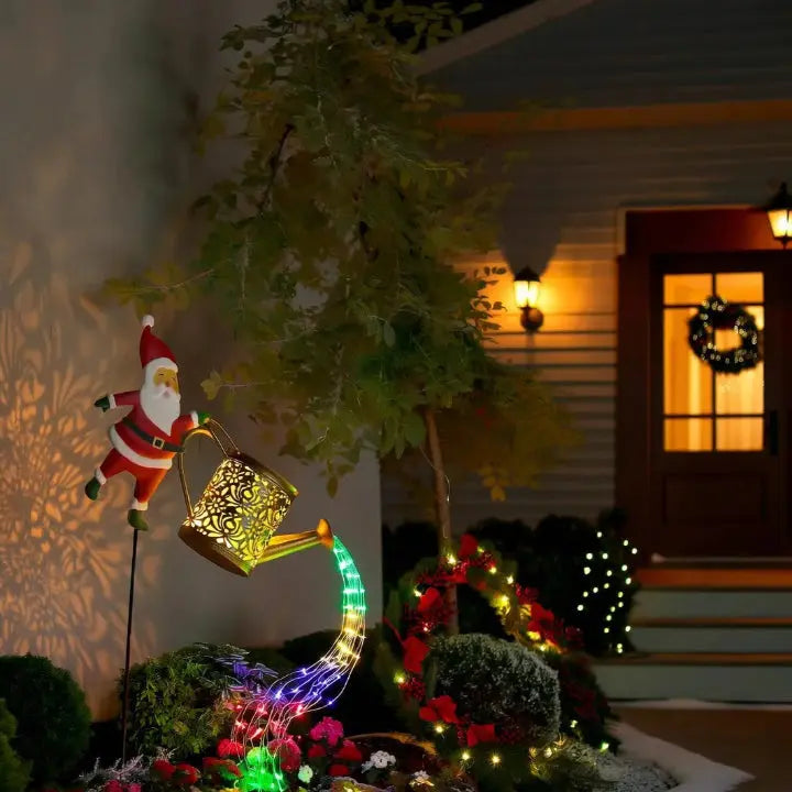 Solar-Gießkanne mit Weihnachtsmann Mivoza Deutschland