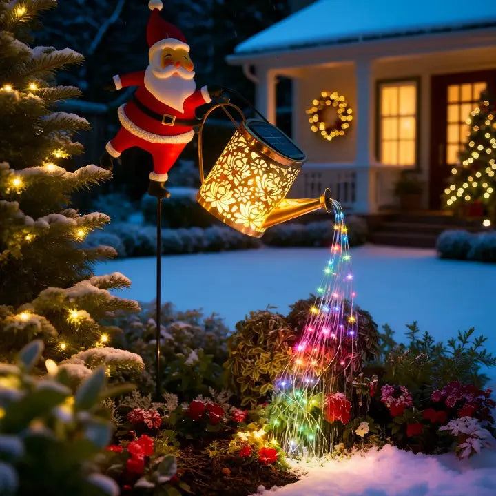Solar-Gießkanne mit Weihnachtsmann Mivoza Deutschland