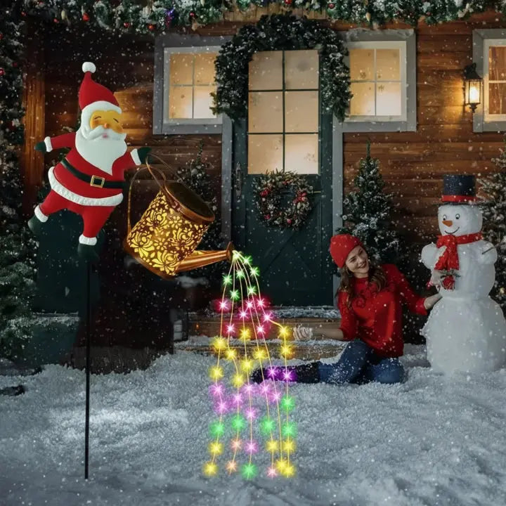 Solar-Gießkanne mit Weihnachtsmann Mivoza Deutschland