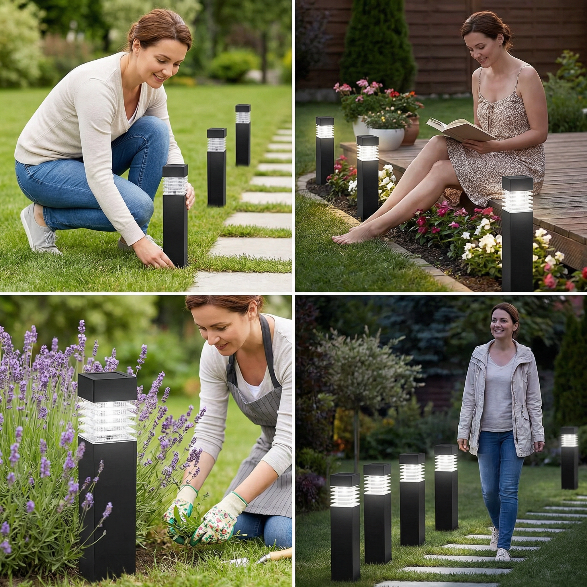 Solar LED Bodenleuchten wasserdicht mit automatischem Betrieb