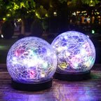 Solar-Gartenleuchte mit Farbwechsel - Kugel-Design