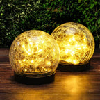 Solar-Gartenleuchte mit Farbwechsel - Kugel-Design