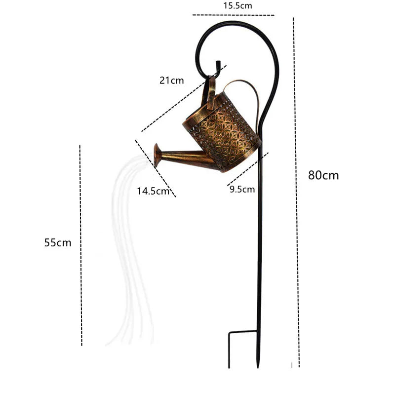 Solar garden light iron with peacock design – waterproof & automatic