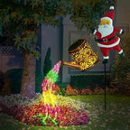 Solar-Weihnachtsmann mit Lichterkette — Herzerwärmende LED-Lichterkaskade Mivoza Deutschland