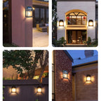 Solar Lantern Wall Light with Motion Sensor – Set of 2