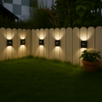 Solar-LED-Wandlampe – Warmes Licht ohne Kabel (4er-Set)