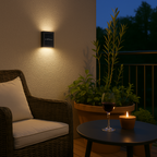 Solar-LED-Wandlampe – Warmes Licht ohne Kabel (4er-Set)