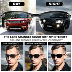 Sonnenbrille mit photochromen Gläsern und UV400-Schutz