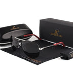 Men's pilot sunglasses polarized UV400 protection