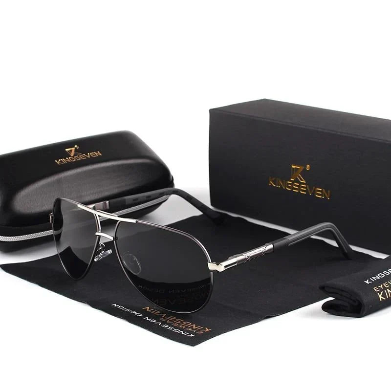 Men's pilot sunglasses polarized UV400 protection