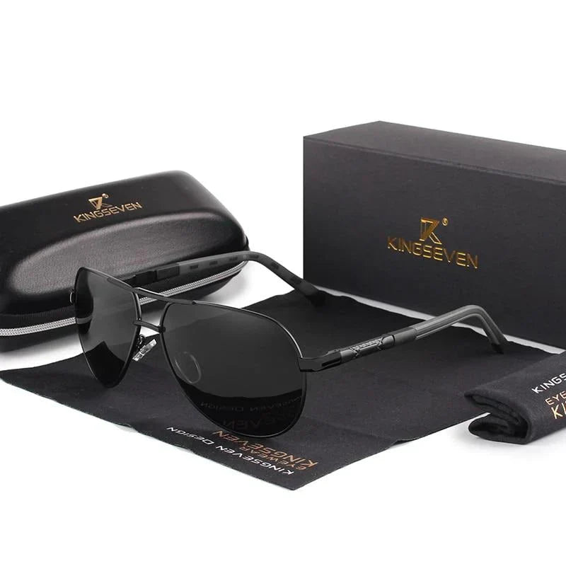 Men's pilot sunglasses polarized UV400 protection