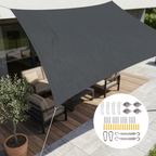 Rectangular waterproof sunshade sail with UV protection