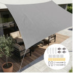 Rectangular waterproof sunshade sail with UV protection