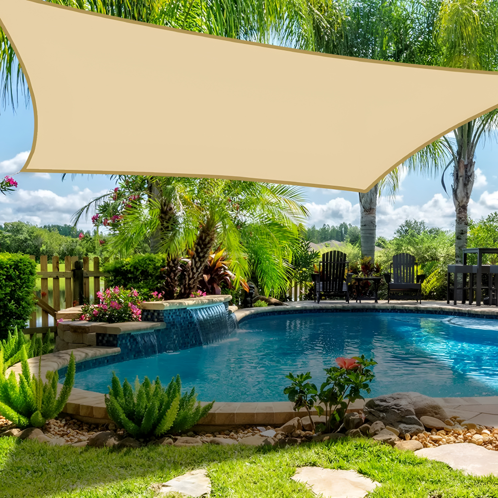Rectangular Waterproof Sunshade Sail – UV Protection