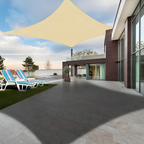 Rectangular waterproof sunshade sail with UV protection