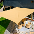 Rectangular waterproof sunshade sail with UV protection