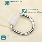 Rectangular waterproof sunshade sail with UV protection
