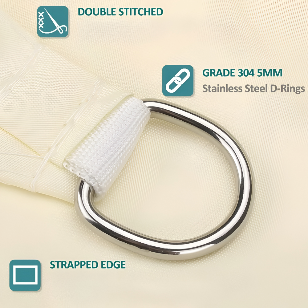 Rectangular Waterproof Sunshade Sail – UV Protection