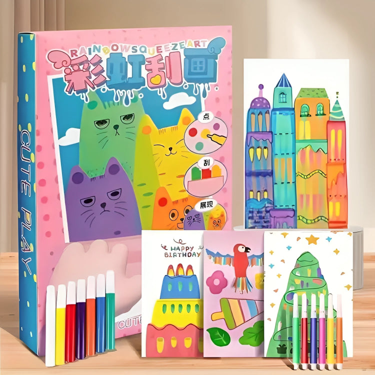 Squeegee Art Painting Set – Relaxed Beautiful Art in One Stroke