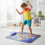 Interaktive Tanzmatte für Kinder – 4 Spielmodi, 6 Stufen, Musik & LED-Licht