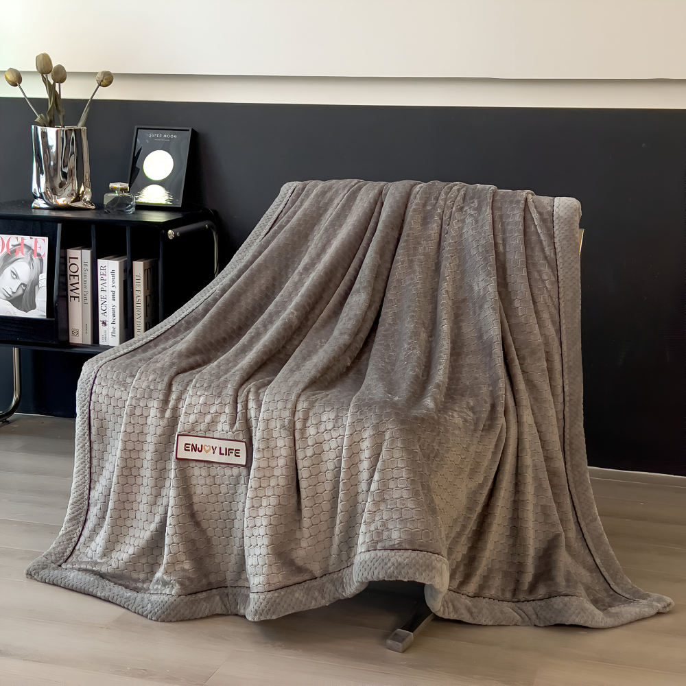 Plüsch Kuscheldecke Milchvelours – Ganzjahres Wohndecke