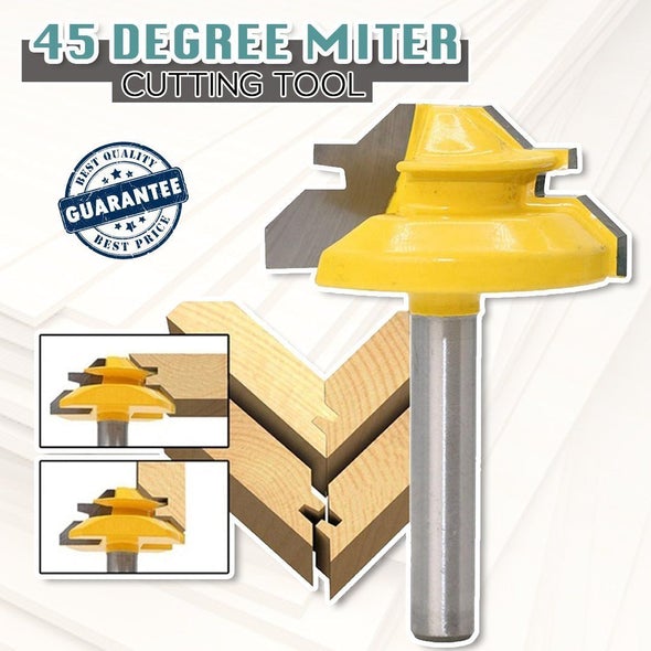 Gehrungsfräser 45-Grad für Holzverbindungen mit 8mm Schaft